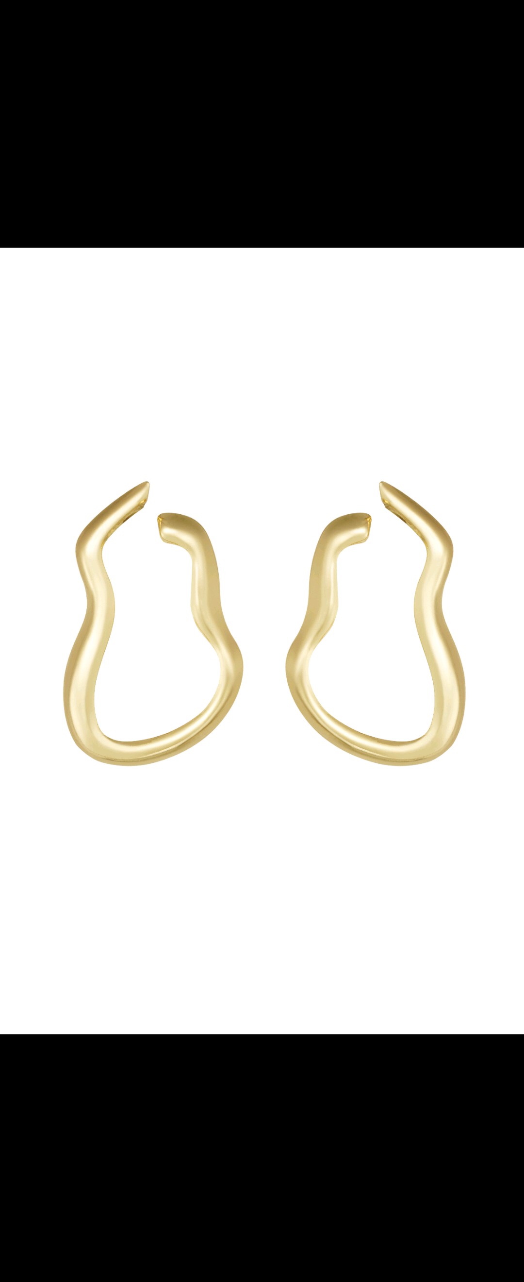 Gold Wavy Wonder Earrings