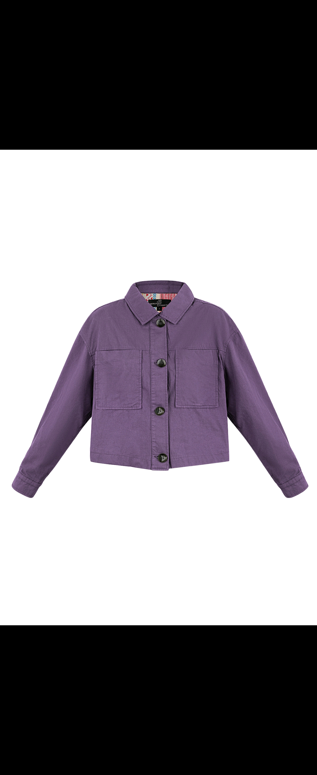 Purple Cropped Jacket