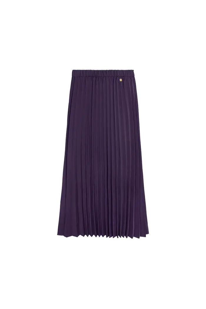 Steam Pleated Midi Skirt