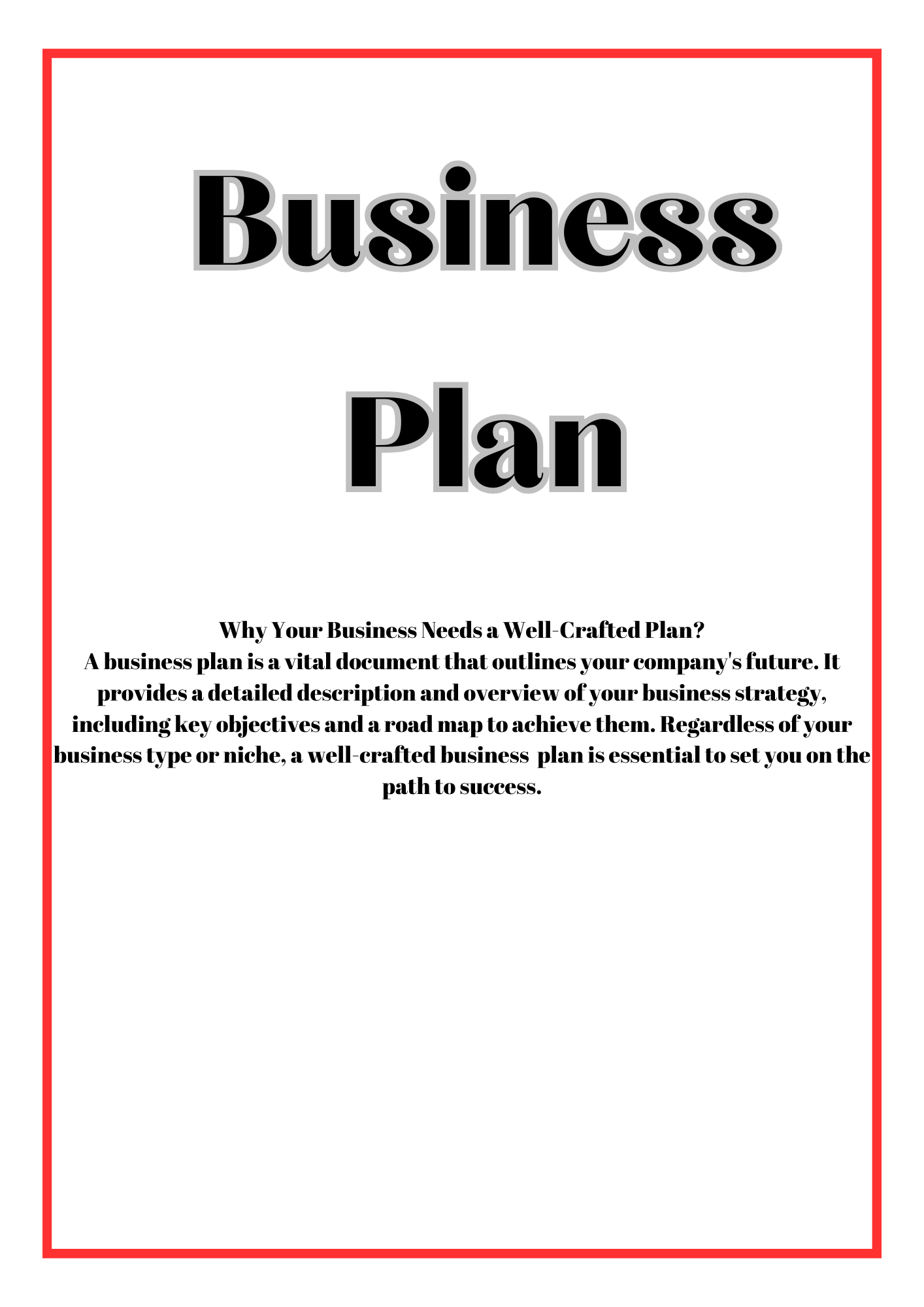 Business Plan Book