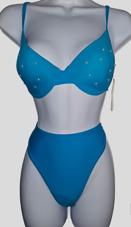 Pearl Embedded Bikini Set