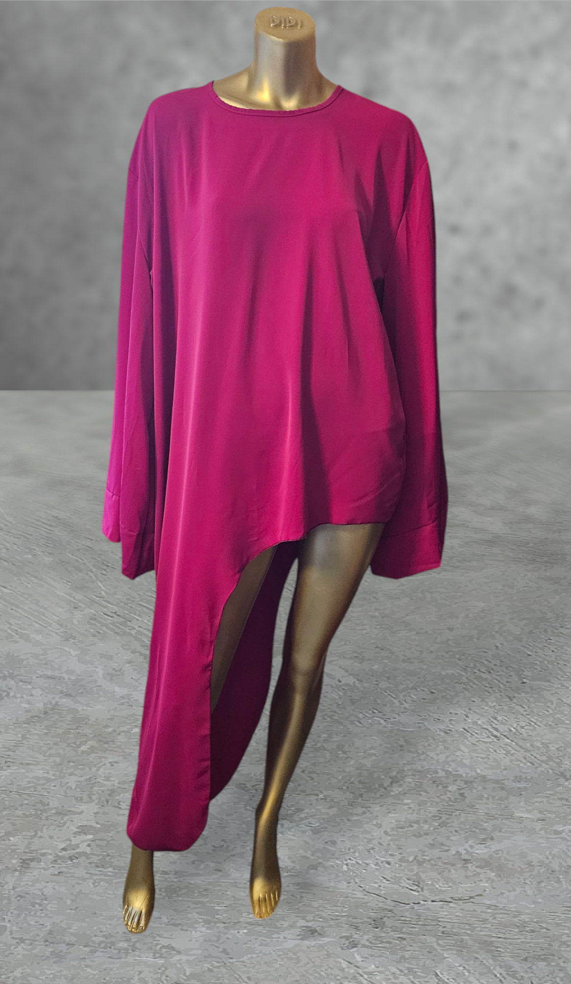 Fuschia Asymmetrical Top