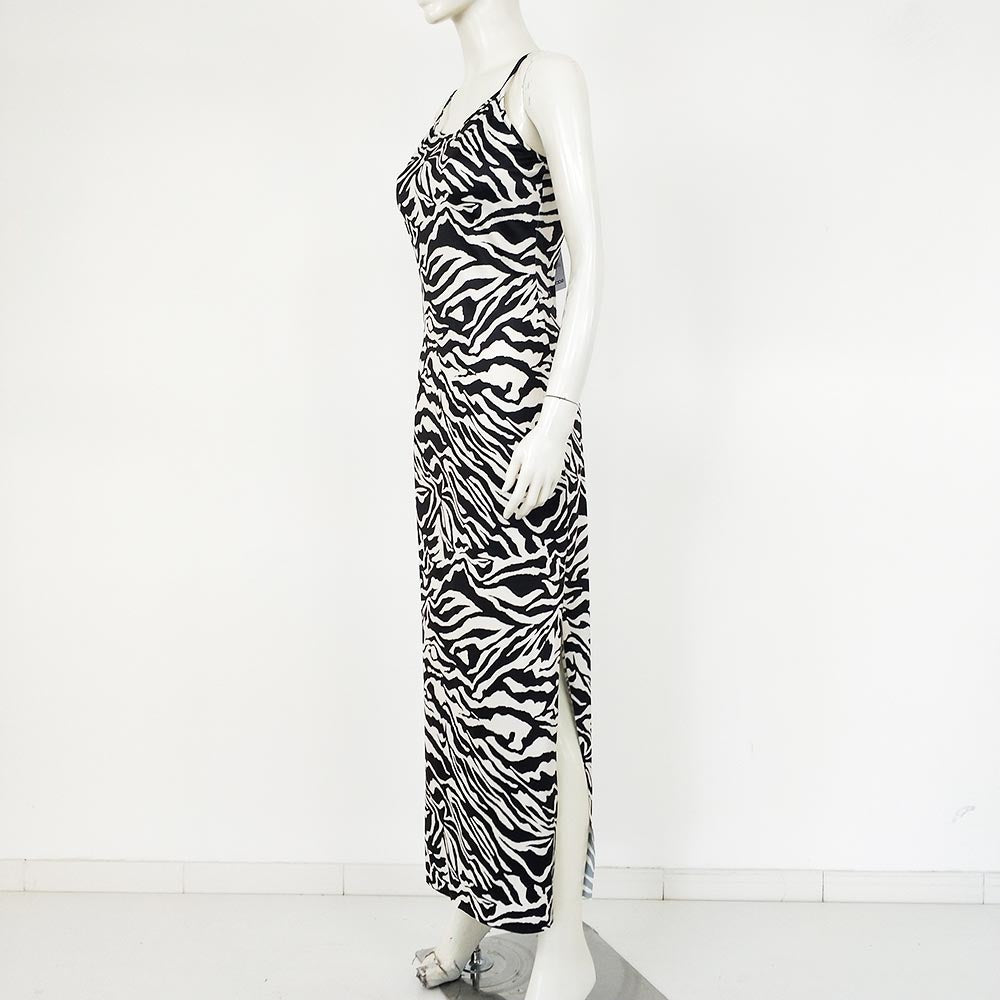 Zebra print maxi dress