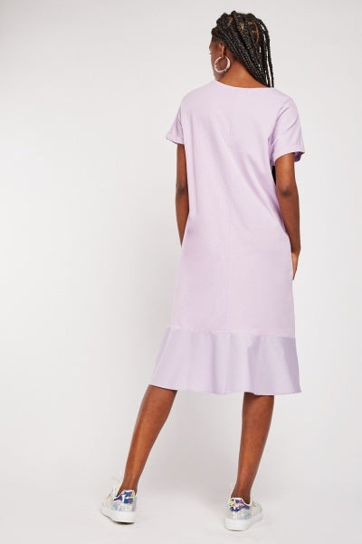 Flared Hem T-shirt dress